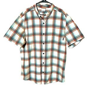 Columbia Plaid Button Down Shirt Size X Large